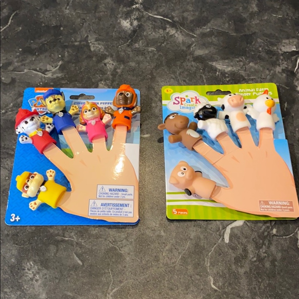 Paw 🐾 Patrol & Farm Finger Puppets